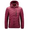 2023 Men New Warm Waterproof Parkas Jacket Coat Mens Hooded Casual and Lightweight Cotton Jacket Outwear Detachable Hat Outfits Parkas Coat Male