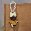 Cartoon Cute Bear Pendant Handmade Car Key Ring Creative Plush Doll Keychain  Couple