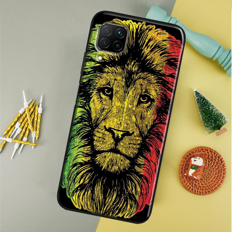 Rasta Lion For Huawei P20 P40 Lite P60 P30 Pro Nova 5T 12s 12i 11i Y90 Y70 Y60 Y61 Y91 Y72 9 10 SE Case