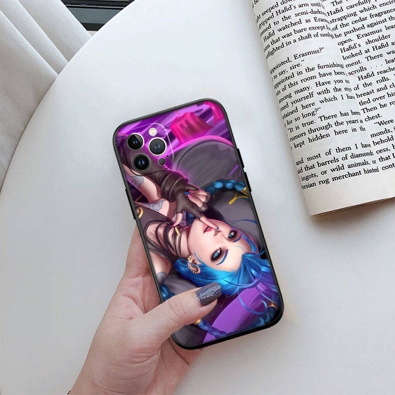 Чехол для телефона ED4 Arcane Jinx для iPhone 6 6s 7 8 11 12 13 14 15 XS Pro Max XR X SE Samsung S20 S21 S22 S23 S24 FE Ultra Plus Lite S21S A55