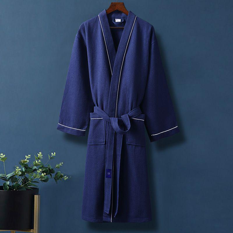 Хлопковый халат-юката G5Z: Впитывающее, быстросохнущее полотенце для мужчин и женщин - Идеально для осенней/зимней одежды для сна после купания