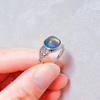 Корейская и японская мода Милое кольцо с камнем, меняющим цвет в зависимости от температуры