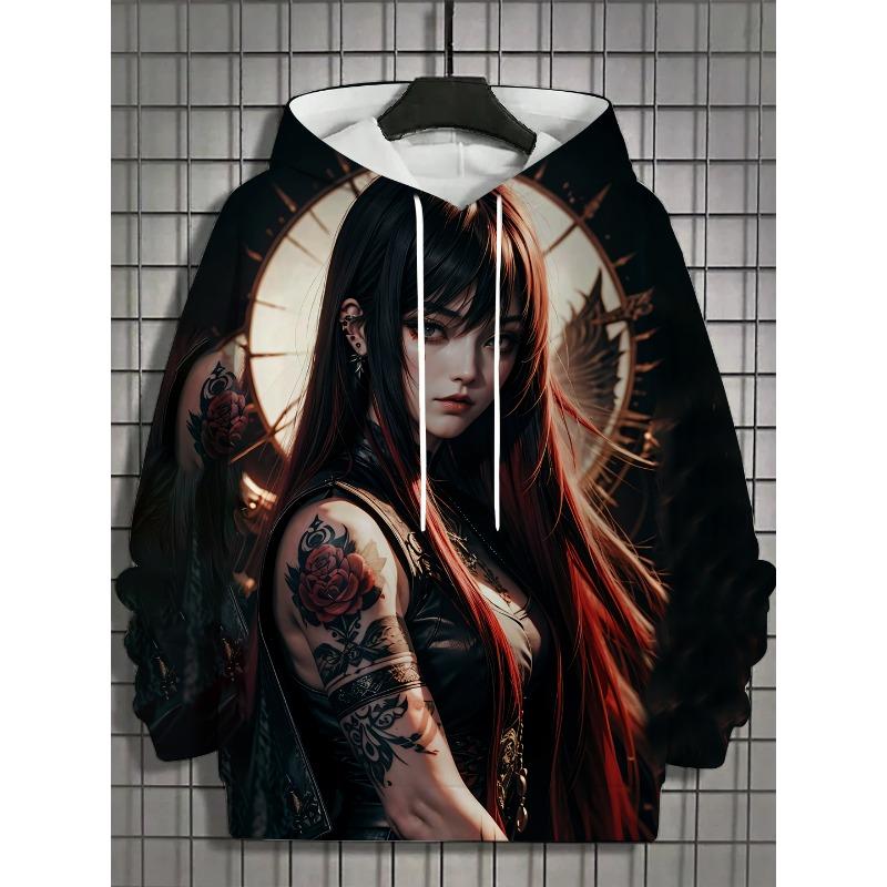 Аниме Женские Мужские Модные Толстовки С Печатным Рисунком Осень и Зима Дизайнерские Толстовки С Капюшоном Повседневные Толстовки
