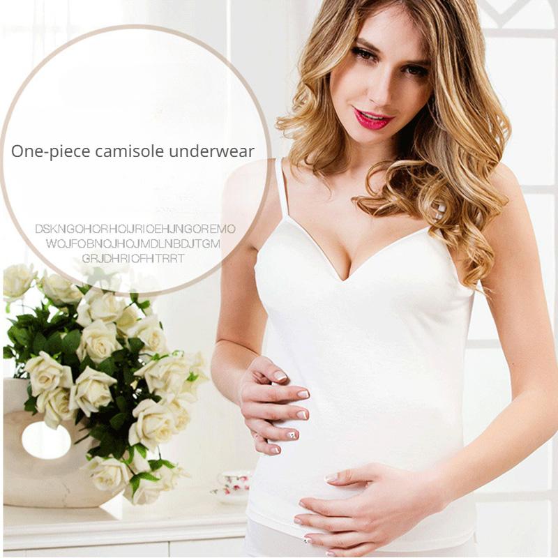 Женская майка на бретелях с накладкой на грудь, универсальный жилет без косточек, свободный бюстгальтер, жилет на подтяжках, женский, 1 шт.