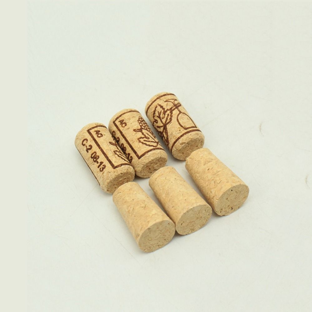 10Pcs 22mm Wood Wine Corks Stopper Reusable Sealing Plug Bottle Corks Home Brewing Wine