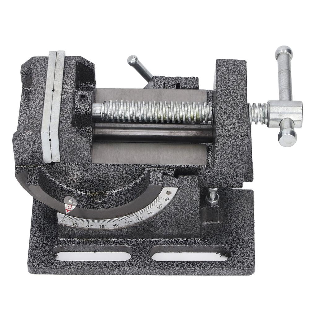 3 Inch Angle Drill Press Vise 0-90 Degree Tilting Stable Clamping Cast Steel Drill Press Vise
