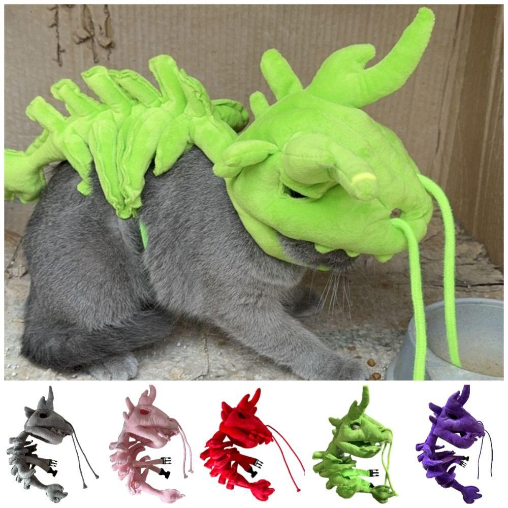 45/65CM Dinosaur Skeleton Pet Costume 3D Halloween Pet Costume Pet Party