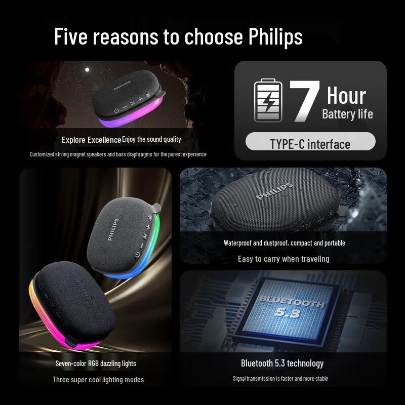 Philips S2307 Portable Bluetooth Speaker