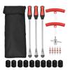 Tire Lever Set Bike Motorcycle Tire Spoon Tyre Changing Tool Tire Removal Repair Tools with Rim Protectors Valve Cores