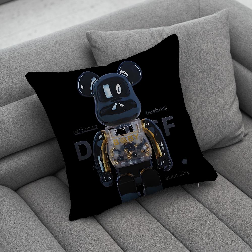 Модная наволочка-подушка B-BearbrickS, мягкие чехлы для подушек для декора дивана в деревенском стиле, домашние украшения и защита