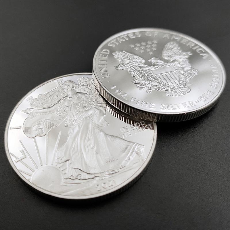 Монета United Statue Of Liberty Challenge 2021 года из чистого серебра, коллекционная Америка Ко