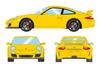 EIDOLON Porsche 911 GT3 2010 Speed Yellow Готовый продукт 1/43 (997.2)