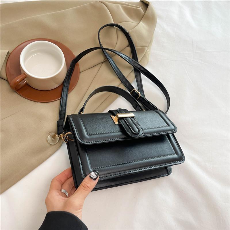 French Niche Design Portable Small Square Bag Women'S Autumn Trendy Versatile High Value Single Shoulder Messenger Bag