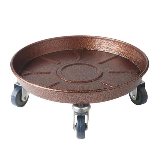 Металлическая тележка для растений с колесами, прочная, вращающаяся на 360 градусов, круглая колесная подставка для растений, основание для горшка с деревом и цветком