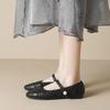 Weiwei Girl 2025-B1 Xiaoxiangfeng Single Shoes женские туфли на плоской подошве с одним словом Mary Jane Shoes Pearl Shallow Moutha туфли для бабушки