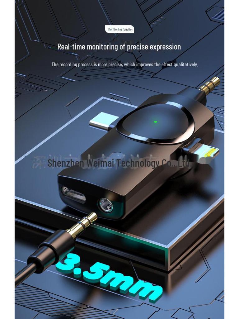 Беспроводной петличный микрофон для мобильных устройств: Шумоподавление, низкая задержка, идеально подходит для прямых трансляций на открытом воздухе