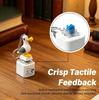 Creative Seagull Bird Keychain Luminous Sound Button Clicker Fidget Stress Relief Type-C Rechargeable Gift