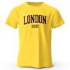 Мужская футболка London 1987 Vintage Sport 100% хлопок с принтом, свободные футболки для мужчин и женщин, спортивная одежда, топы