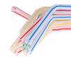 100 шт./компл. изогнутые пластиковые соломинки для коктейлей, вечеринок, свадеб и дней рождения