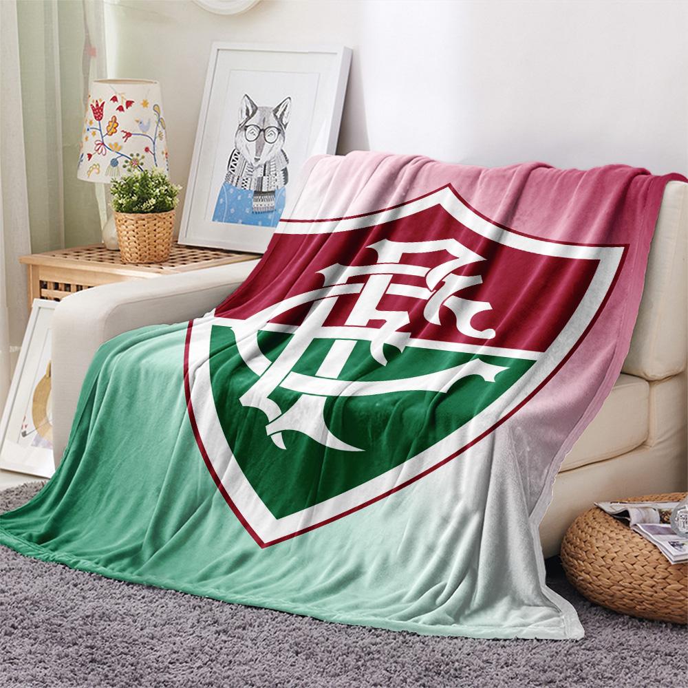 Fluminense Football Club Print Flannel Blanket, High quality Comfortable for All Seasons, Home Decor, Warmth and Comfort