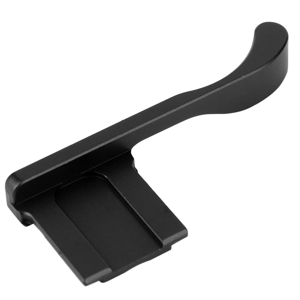 Aluminum Alloy Hot Shoe Thumb Up Hand Grip for Fuji X 100F 0T X Mirrorless Camera (Black)