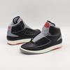 DR8884-001 Nike Air Jordan 2 Retro Черный Цемент Огненно-Красный Парусный Серый (Мужской)
