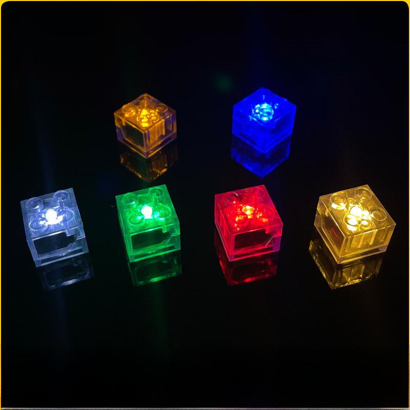 Светодиодные цветные мигающие огни, совместимые с конструкторами Lego Small Particle
