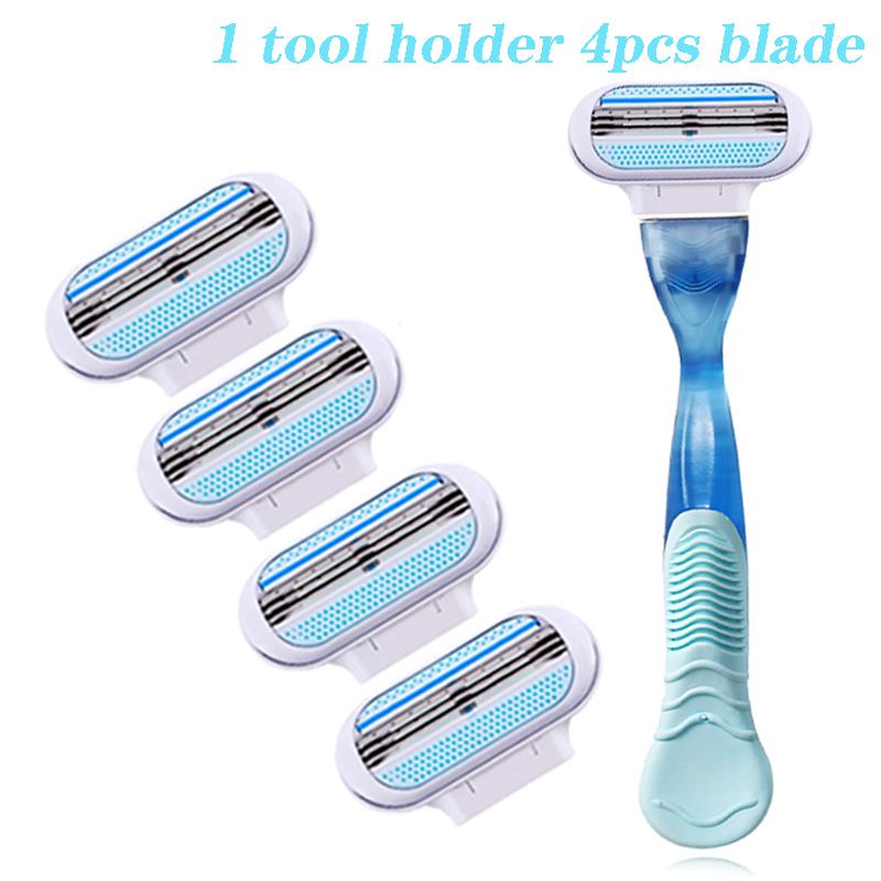 24 шт. Бритвенные лезвия Crazy Feng 1 шт. Для женщин 3 лезвия для бритья уход за кожей аксессуары для удаления волос на теле