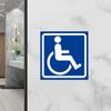 4 шт. Знак для инвалидов ADA Инвалидность Мобильность Парковка Наклейка на автомобиль ПВХ Наклейка Для автобуса Автомобиля Дома Больницы Общественных мест Парковка