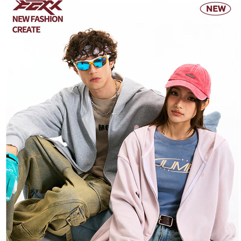 Женское худи на молнии свободного кроя с флисовой подкладкой Fingercroxx