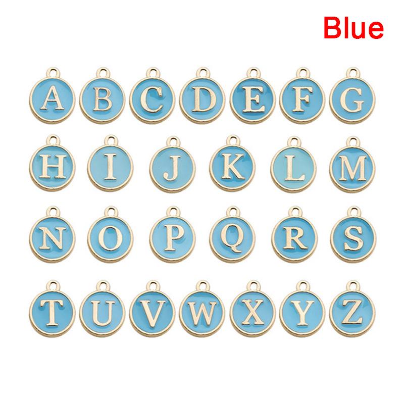 Diy Alloy Accessories Set English Letter Brush Double-Sided Alloy Dripping Pendant