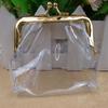 Transparent Coin Purse Multifunctional Lipstick Key Bags Card Holder Iron Mouth Clip Wallet Portable Storage Bag