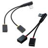 USB-разветвитель, 1 штекер на 2 гнезда, USB-удлинитель, зарядный шнур, адаптер питания, преобразователь-сплиттер