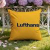 Подушка для путешествий L-Lufthansa Чехол для подушки Домашний и автомобильный Двухцелевой чехол для подушки: Двусторонняя конструкция для максимального комфорта