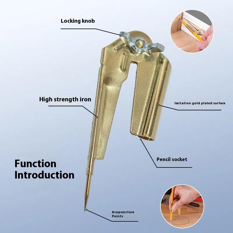 Новый контурный компас, разметочная машина, деревообрабатывающий прецизионный компас-рейсмус, домашний монтажный инструмент, DIY аксессуары