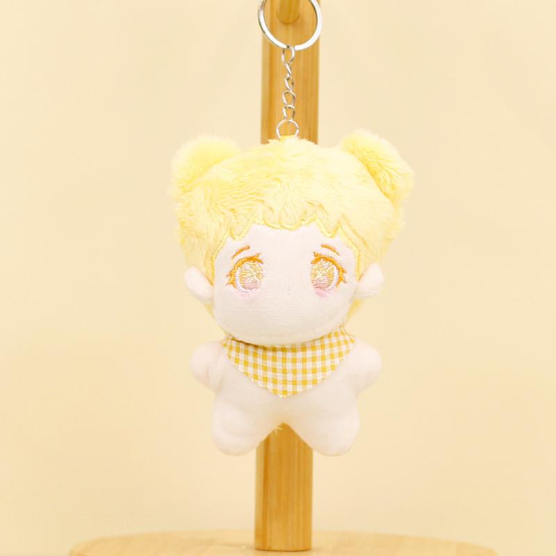 Colorful Cotton Doll Keychain Fluffy Plush Toy Perfect Bag Accessory For Couples