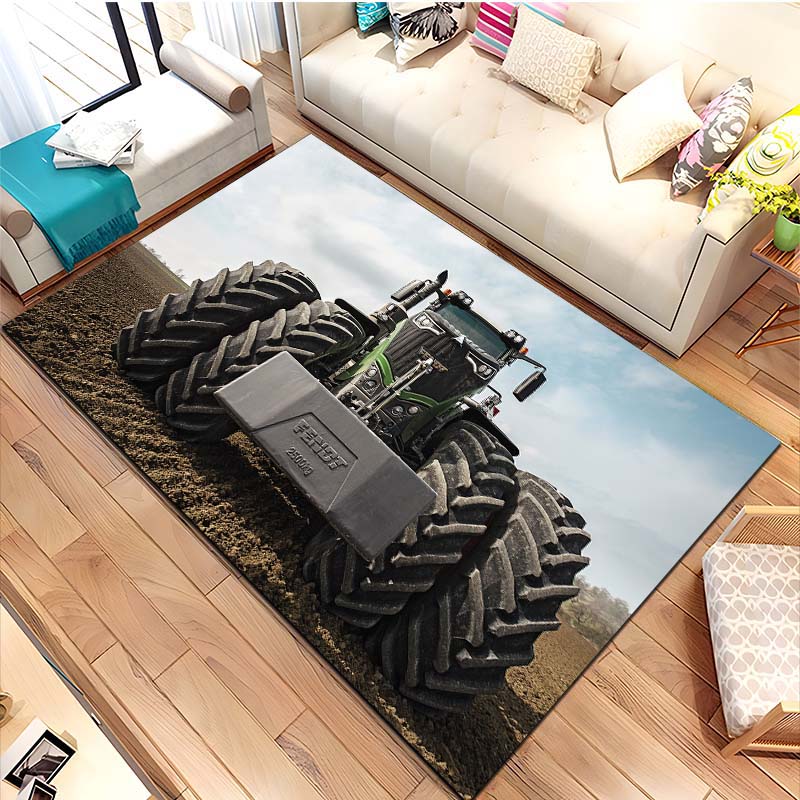 Большой трактор F-Fendt Ковер для гостиной, спальни, дивана, прихожей, домашний декор, противоскользящий коврик, ковер для зоны, коврики для гардеробной