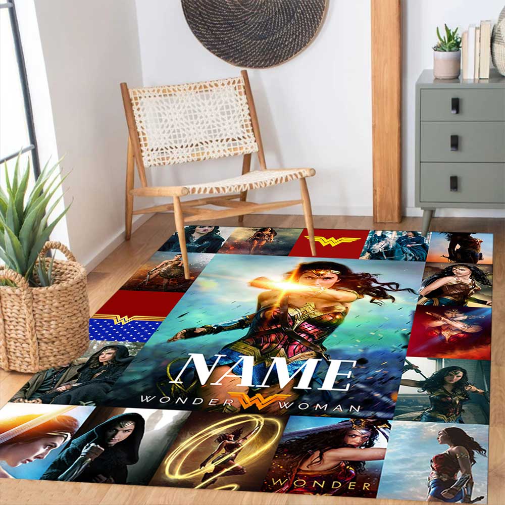 Warner (4) Customize your name rug, office chair cushion, home bedroom living room gift.