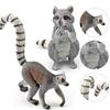 Animal Model Simulated Detailed PVC Forest Animal Raccoon Model for Kids