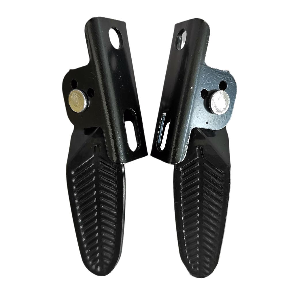 1 Pair Electric Bicycles Rear Pedals Folding Rear Seats Footrest Pedals Cycling Accessories for Electric Bikes Bicycles