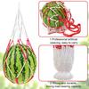 30 Pcs Watermelon Mesh Bags Hammock Reusable Melon Hanging Net Bag Fruit Harvest Trellis Hammock for Watermelon Pumpkin Cantaloupe