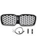Diamond Glossy Black Front Bumper Kidney Grille Fit BMW X3 G01 X4 G02 2022-2025