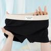 Женские трусы, облегающие однотонные эластичные пояса, хлопковые трусы со средней талией, хорошая воздухопроницаемость, женские боксеры, женское повседневное нижнее белье