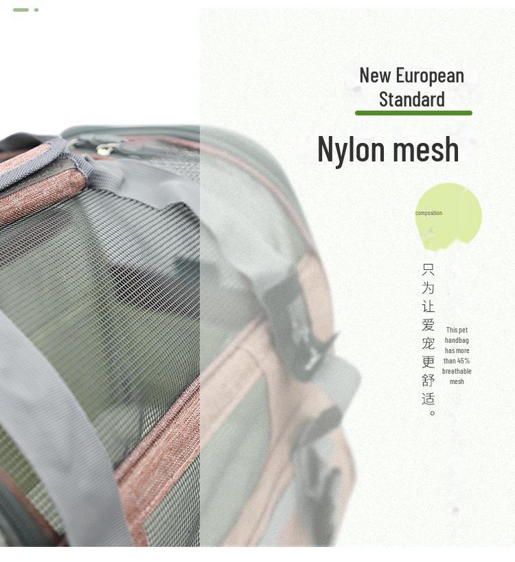 Qisheng LDLC Большая вместительная дышащая складная сумка для путешествий для домашних животных на одно плечо