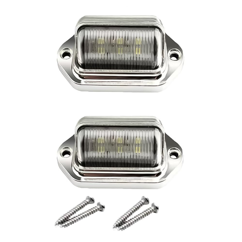 KASELIN License Lamp, Back Lamp, Marker, LED License Plate Light, 6 Rungs, 12 V,