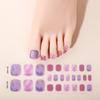 New Gel Manicure Stickers Toe Stickers Waterproof Hot Stamping Semi-cured Nail Stickers