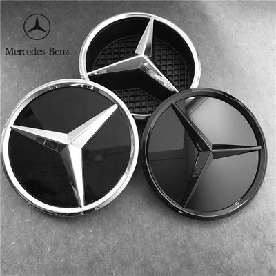 C200 E300 Горячий 2026 Для Benz Значок решетки радиатора для Mercedes benz AMG A B C E CLA CLS SLK GL Metris GLK GLA G R V VITO GLE GLC GLS 3D Co