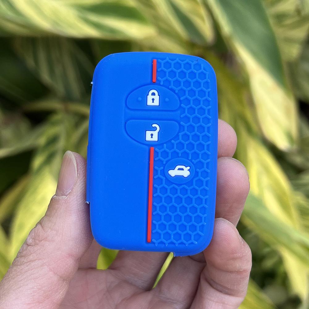 Силиконовый чехол-держатель для ключа-брелока автомобиля для Toyota Camry Prius Land Cruiser Prado 150 Crown для Subaru Foreste XV Remote
