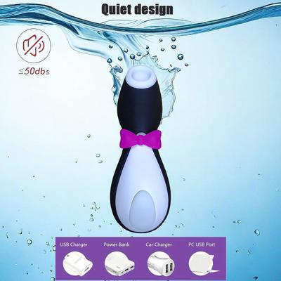 Satisfyer Pro Penguin Стимулятор клитора с функцией всасывания – Игрушка с воздушными импульсами для женщин, перезаряжаемый внешний массажер с бесшумным дизайном