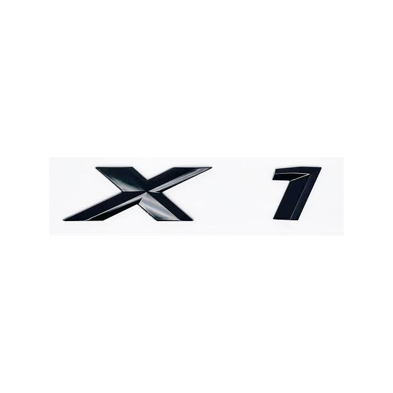 3D ABS Glossy Black SDrive Alphanumeric Emblem Sticker for BMW X1 X2 X3 X4 X5 X6 X7 & GT - 18i 20i 23i 25i 28i 30i 35i 40i 45i 5 YY8